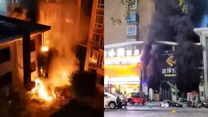 影/「巨響後濃煙狂冒」！寧夏燒烤店「換閥門時爆炸」　倖存店員曝：先聞到瓦斯味