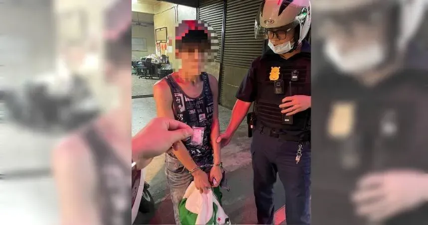 賊星該敗！蘆洲男遭盤查「口罩藏毒」　不脫猛咳嗽被眼尖警識破