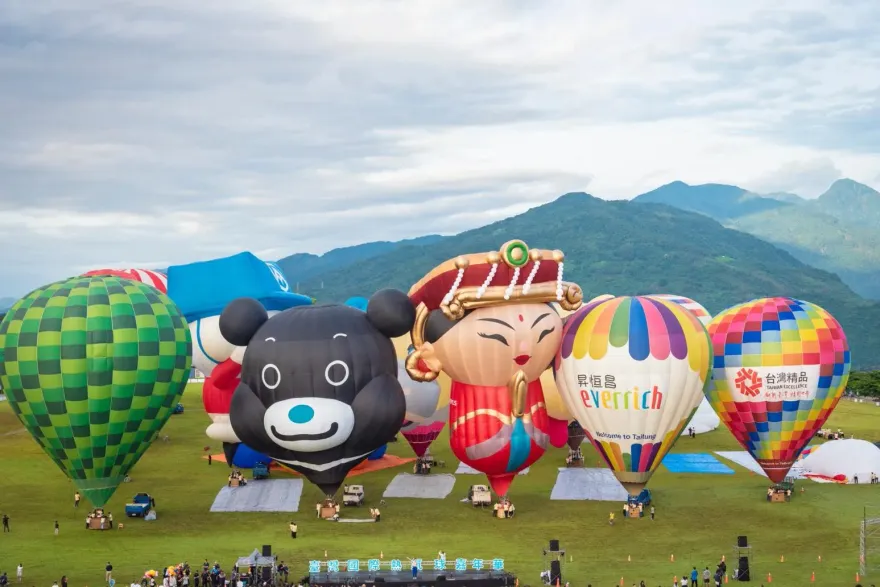 台東熱氣球來了~開幕「Q版媽祖領軍」為期60天趕快一睹為快