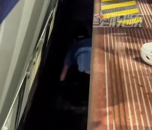 影/1歲童失足跌落月台縫隙　女乘務員秒跳下鐵軌成功救人