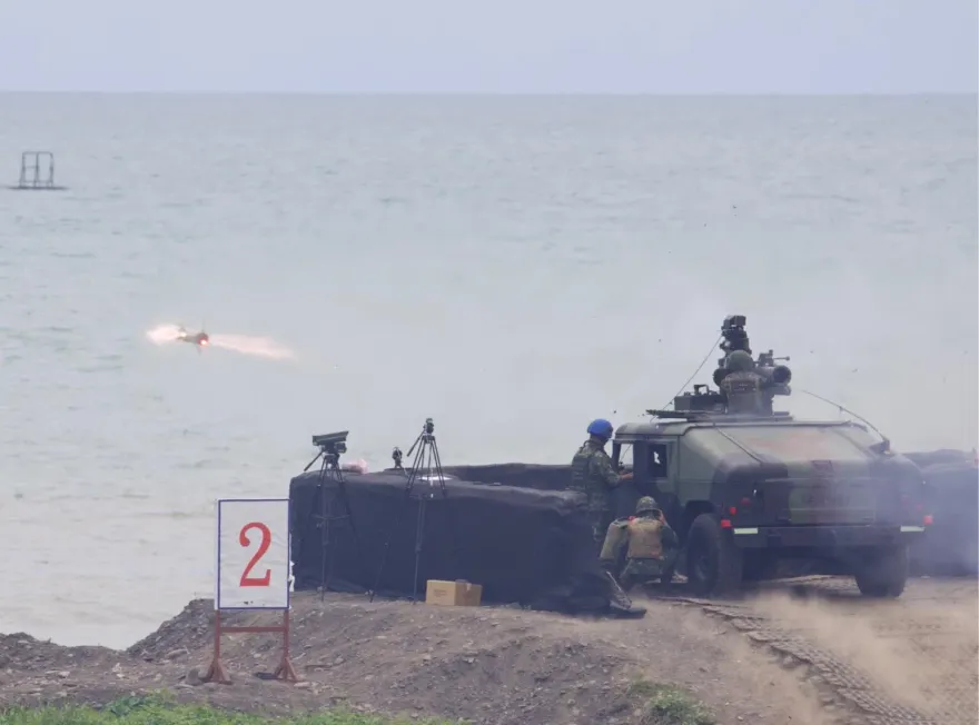 影/陸軍天馬操演士兵首度實彈射擊拖式飛彈   命中率達8成以上