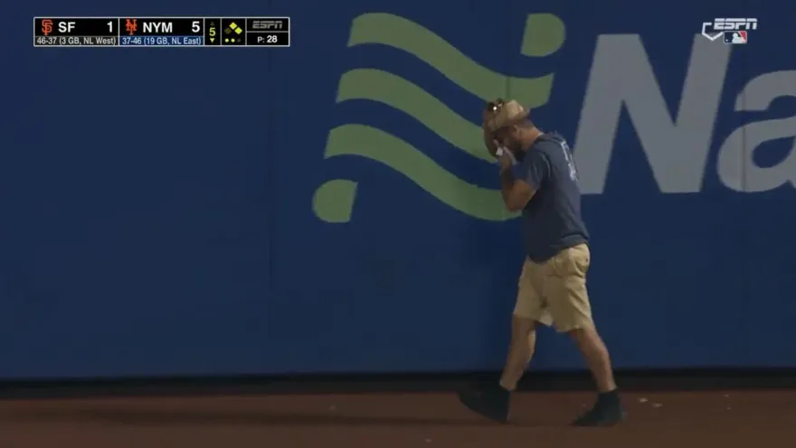 影/看球太嗨？球迷竟從看台摔落場中「當場血流不止」　球評嚇傻：這不是開玩笑