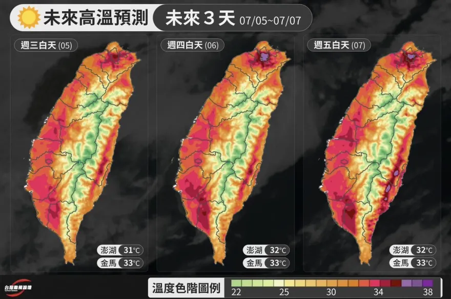 全台烤番薯！2地區「紫爆」氣溫狂飆　最熱時間點曝光