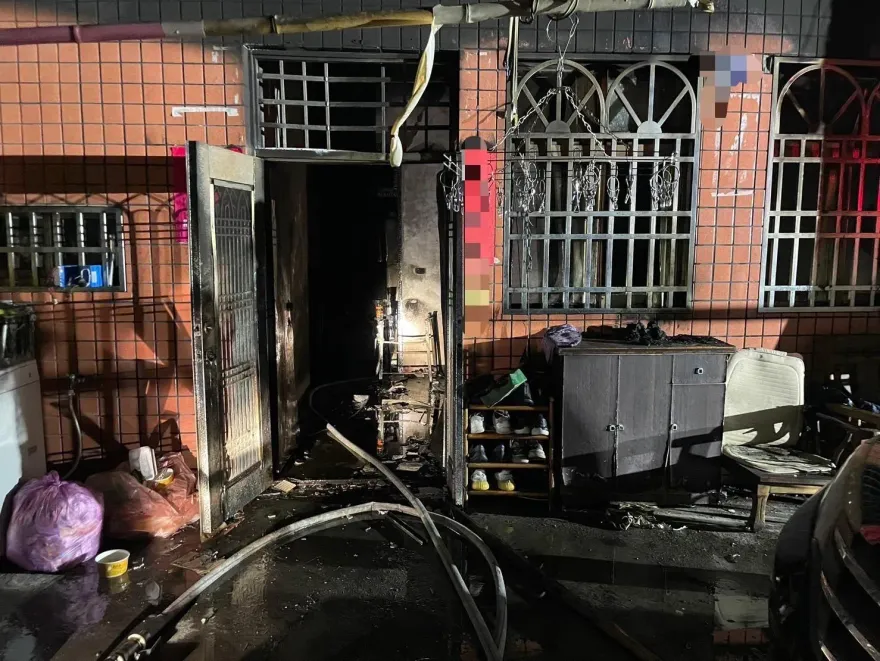 南投透天厝大火狂燒！41歲男跳樓逃生　92歲外婆魂斷客廳