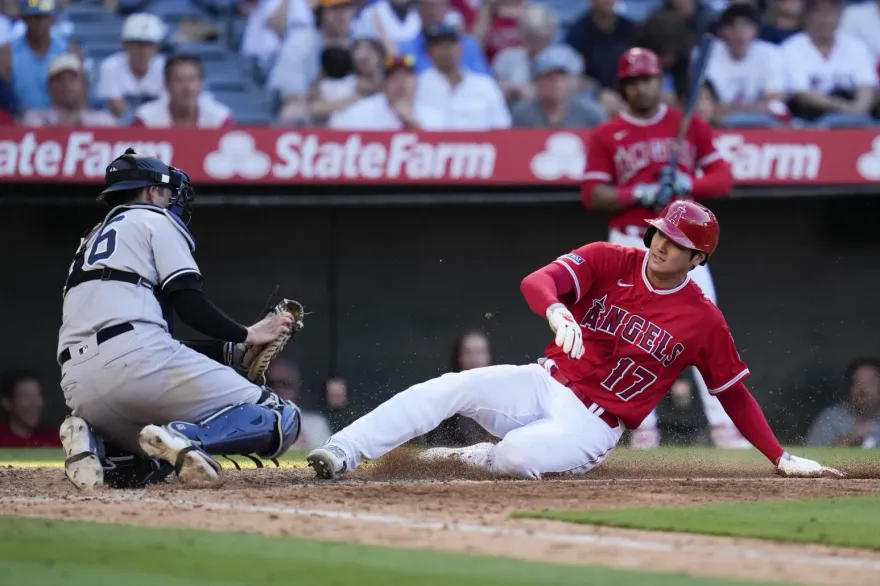 影/大谷4保送！連8場得分挑戰貝比魯斯紀錄　天使3連勝橫掃洋基