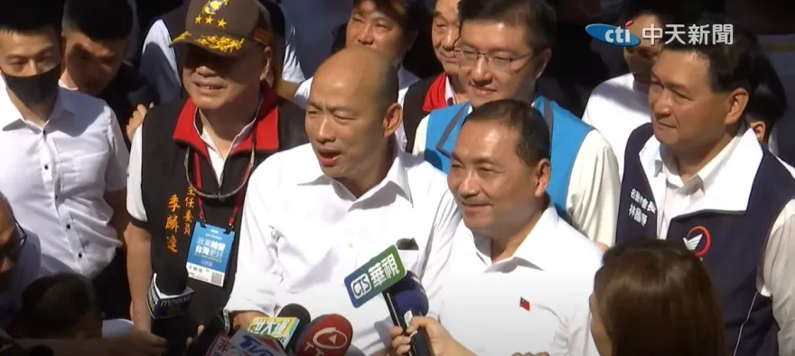 韓國瑜全代會現身力挺侯友宜　前立委預言2024大選結局