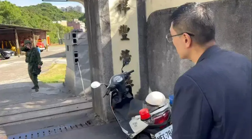影/漢光演習首日  六軍團基隆彈藥庫爆炸 市長謝國樑趕赴現場關心