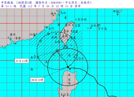 中颱杜蘇芮逐步逼近！陸發布最高級別「颱風紅色預警」　相關部門嚴陣以待