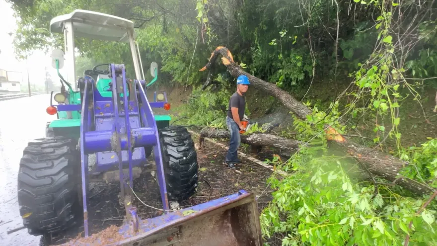 杜蘇芮災情/花蓮台九丙線泥流封路！北段清晨搶通　一旁山澗竟變瀑布
