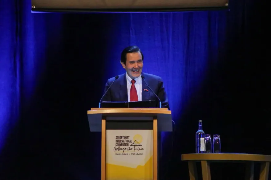 馬英九愛爾蘭演說：台灣性平亞洲第一　譴責與懲處「MeToo」保障女權