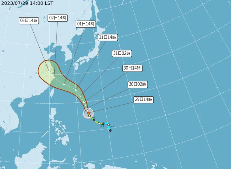 北部颱風假有望？卡努颱風北轉角度成關鍵！
