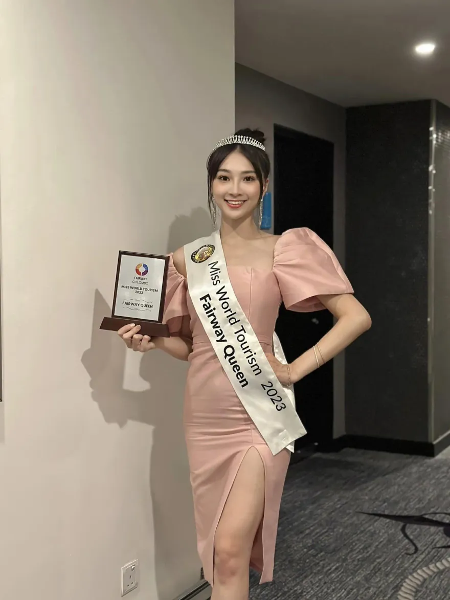 影/中信啦啦隊女神為國爭光！高曼容奪「世界旅遊小姐」2冠軍