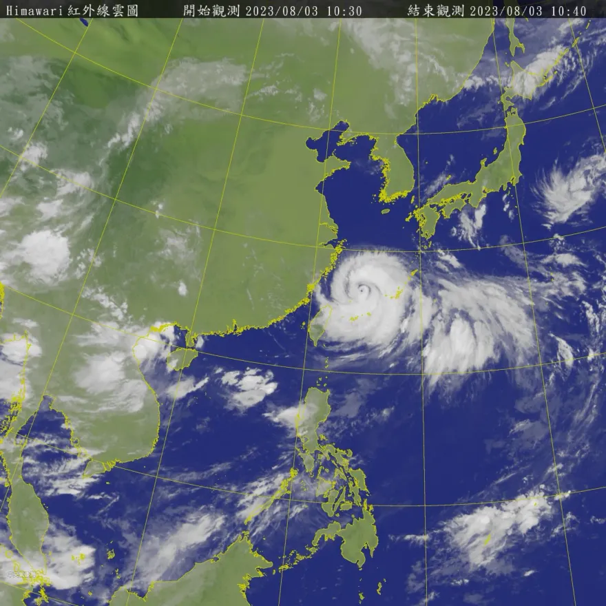 卡努動向/暴風圈罩好大！「8地區」有機會放颱風假　山區「整坨紫爆」防大雨狂炸