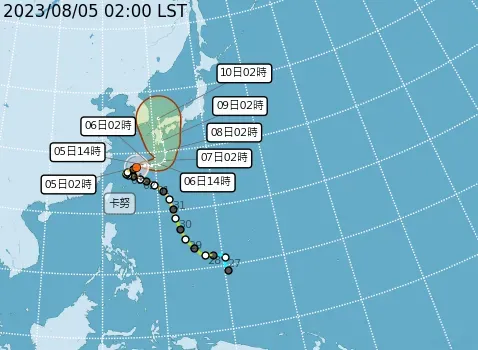 卡努動向/外圍環流挾西南風掃台灣　南投仁愛鄉重創累積雨量760mm