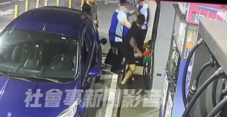 不滿被要求熄火加油！淡水3惡煞痛毆加油站員工