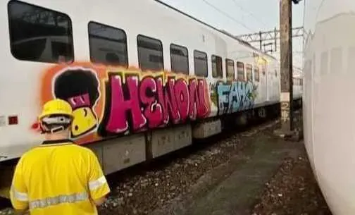 快訊/台鐵EMU3000「慘遭塗鴉」！超炫立體藝術字曝　網：還以為是彩繪車