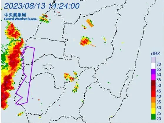 快訊／雨彈又來了！「大雷雨炸雲嘉南」　警戒區域曝