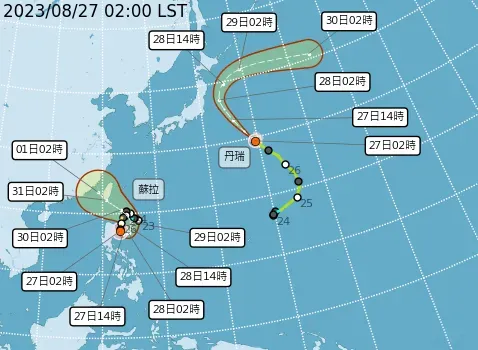 蘇拉凌晨轉強颱！下周三、四風雨夾擊猛烈　可能登陸時間曝光