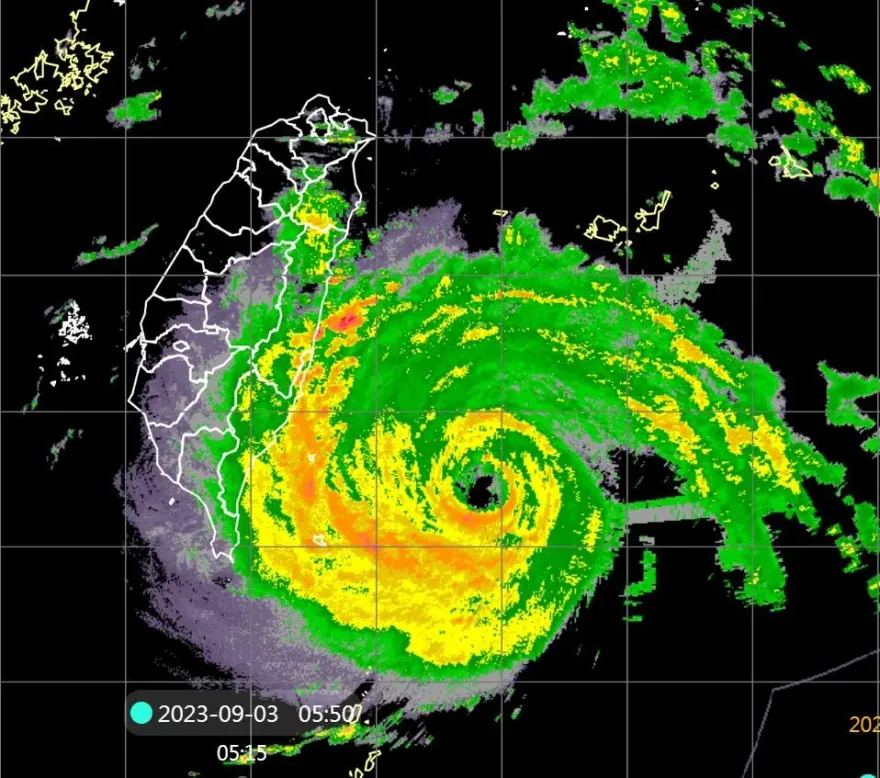 海葵颱風/終結1471天沒登陸紀錄！　專家：明晨台南高雄出海