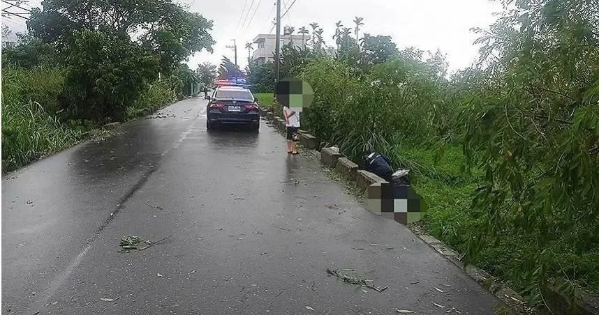 快訊/海葵颱風「首起死亡案件」！台東騎士跌落坡坎喪命