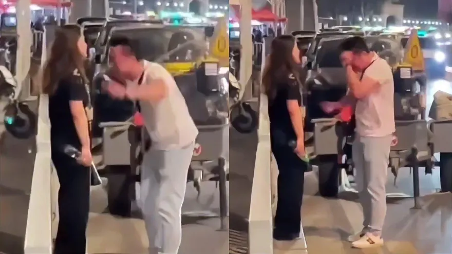 影/「為什麼要嫁給我」！當街指責妻子出軌　他崩潰瘋狂自捶頭…網：分手吧