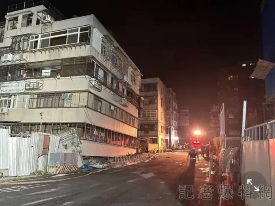 大直民宅下陷…整棟像電梯急降「1樓沉入地底」！數百人嚇壞急逃竄