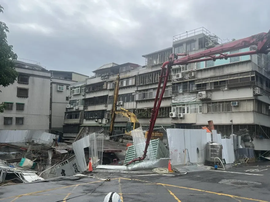 大直新建案害民宅慘塌！基泰建設認「施工不慎」：絕不卸責