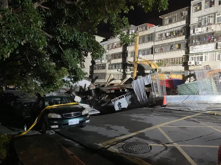 大直民宅陷落！王鴻薇曝受災戶安置情形：建商要付百分之百責任