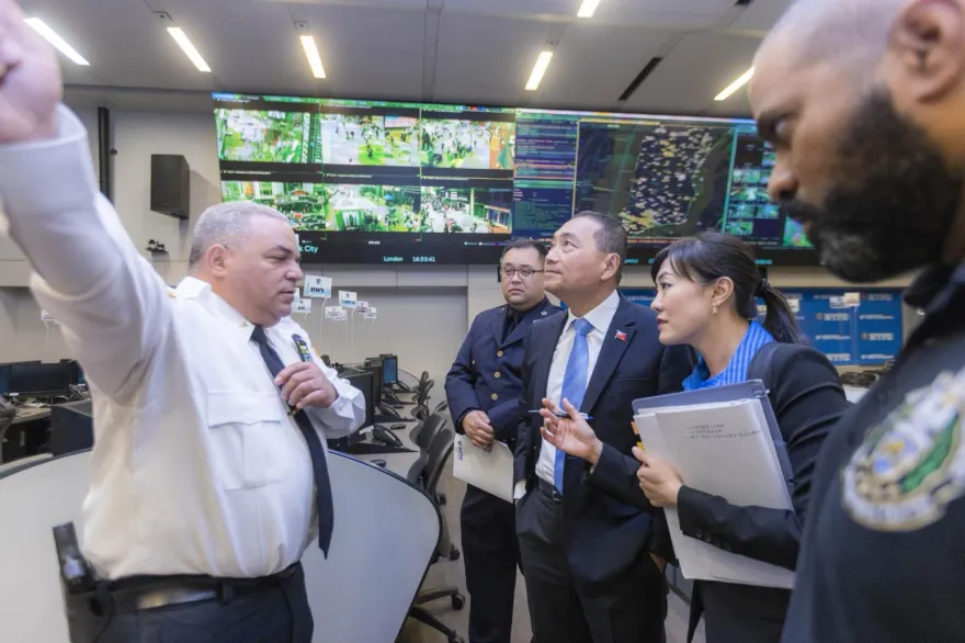 訪美拜訪紐約市警局　侯友宜：對大數據資料庫留下深刻印象