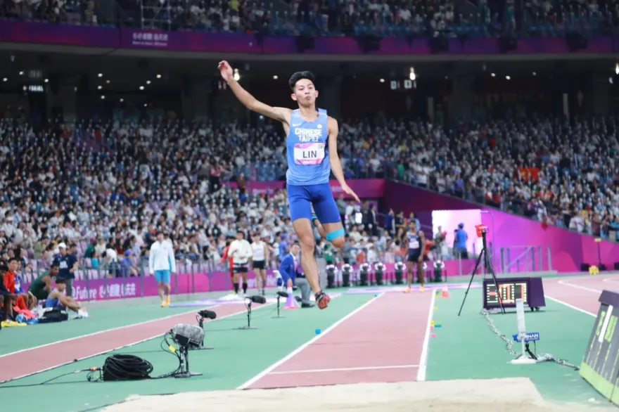 杭州亞運/今年破跳遠全國紀錄　林昱堂第五名作收「賽後有感而發」