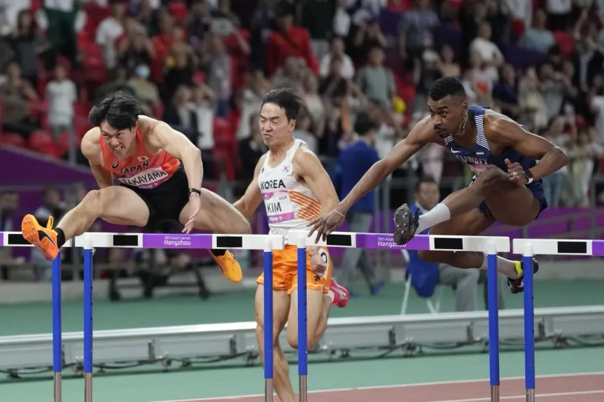杭州亞運/連千分之一秒都相同！男子110公尺跨欄罕見出現2面金牌