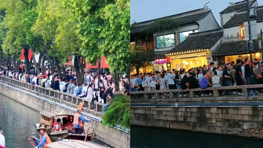 誇張！蘇州老街僅500公尺「排隊1公里」　陸網曝十一景區最堵TOP 5