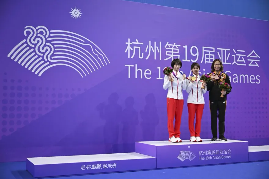 杭州亞運/神仙打架！全紅嬋最後一跳94.40分　逆轉陳芋汐奪金