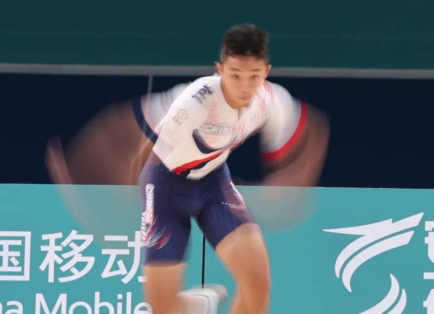 杭州亞運/銅牌沒關係！16歲黃品睿滑輪溜冰飆出3.885秒神速…「破世界紀錄」