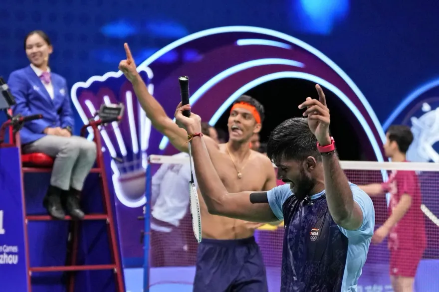 杭州亞運/羽球男雙新霸主！印度組合「抗韓」奪金　同步登頂世界第一
