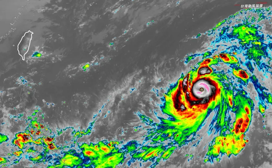布拉萬颱風超長核心距離約「台北到台南」　影響台灣時間揭曉