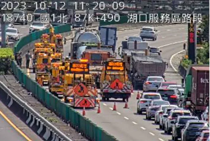 快訊/國1南向湖口段6車追撞　占用2車道回堵5公里