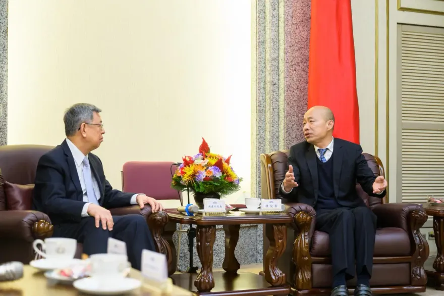 韓國瑜會見行政院長陳建仁 會談內容、人數曝光