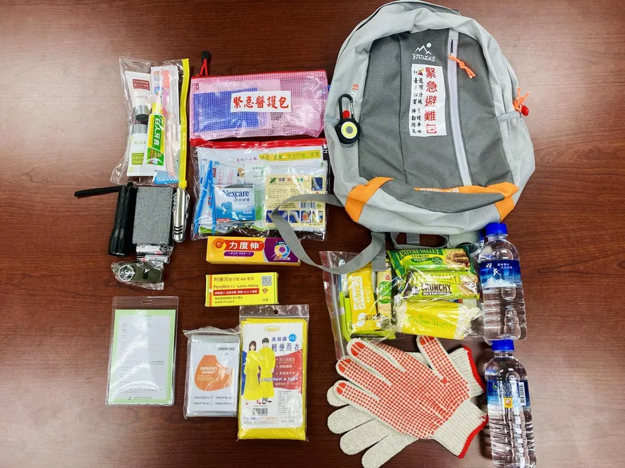 高雄AIT揭避難包「7大必備品」　緊急保命就靠它