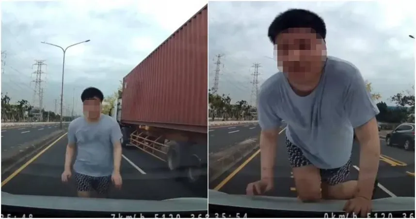 高雄「撲車怪客」出沒！愛趴引擎蓋騷擾　警方一查…竟是「黏車哥」重出江湖