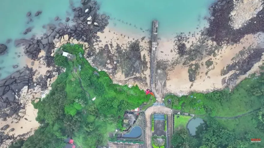 獨/對岸用「無人機」投擲標語在金門二膽島　事主曝原因：賴清德台獨是死路一條
