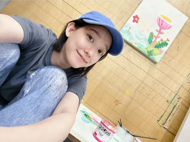 離婚黃子佼後首發聲！孟耿如沉寂15個月突更新社群　曬新畫作藏心境