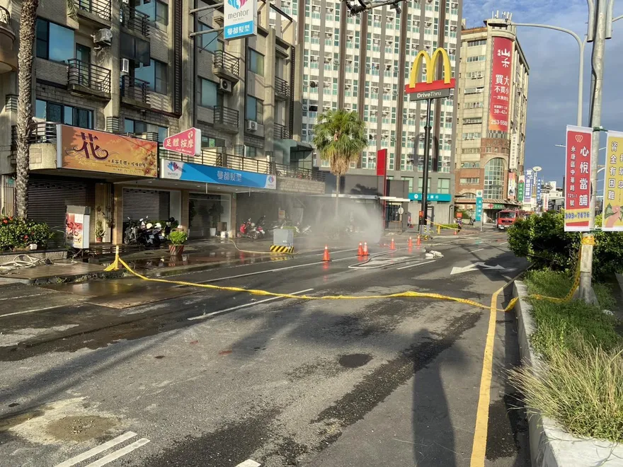 上班改道！台南永康「瓦斯外洩」持續封路　警曝最新路況