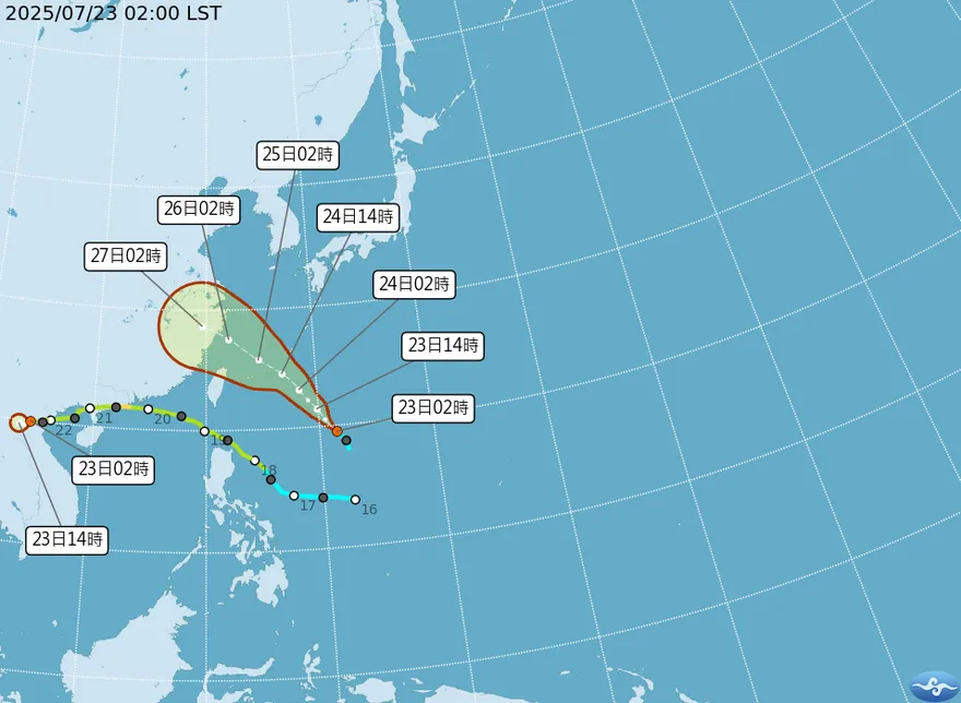 范斯高颱風最快今生成　林得恩示警：7/25最接近臺灣
