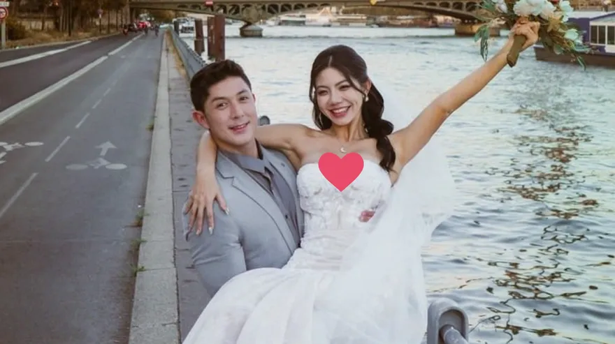 恭喜！舞陽宣布結婚　巴黎鐵塔旁放閃辣妻「浪漫婚紗照」曝光