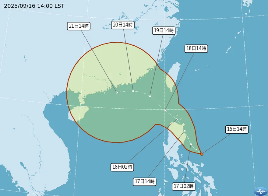 準颱米塔現蹤！估往西方移動　外圍環流週四起挾雨炸台