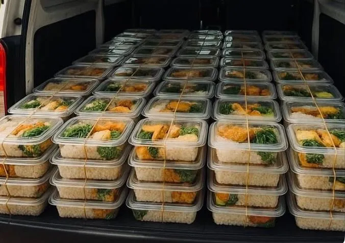 便當超人送飯進災區！　被網友踢爆是「AI超人」