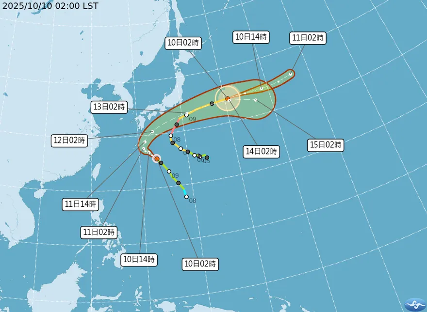 又有熱帶擾動！國慶連假天氣出爐　娜克莉颱風準備大迴轉