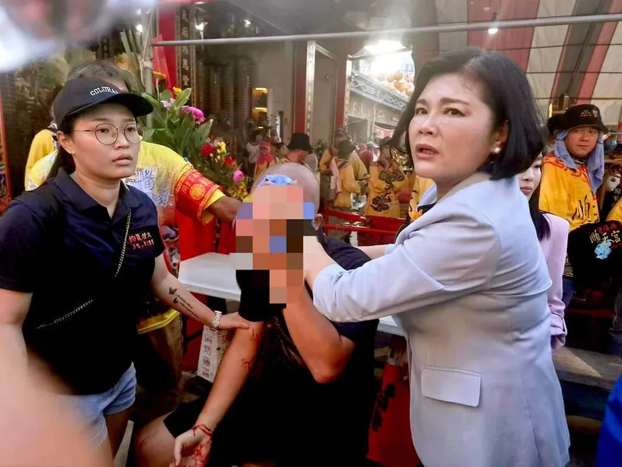 遶境祈福起馬炮炸傷人　張麗善現場救援協助送醫