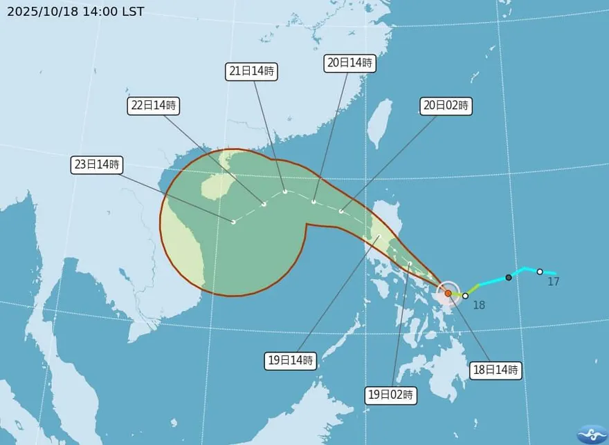 外出注意！東北季風增強與風神颱風共伴　下週3地防豪雨以上降雨